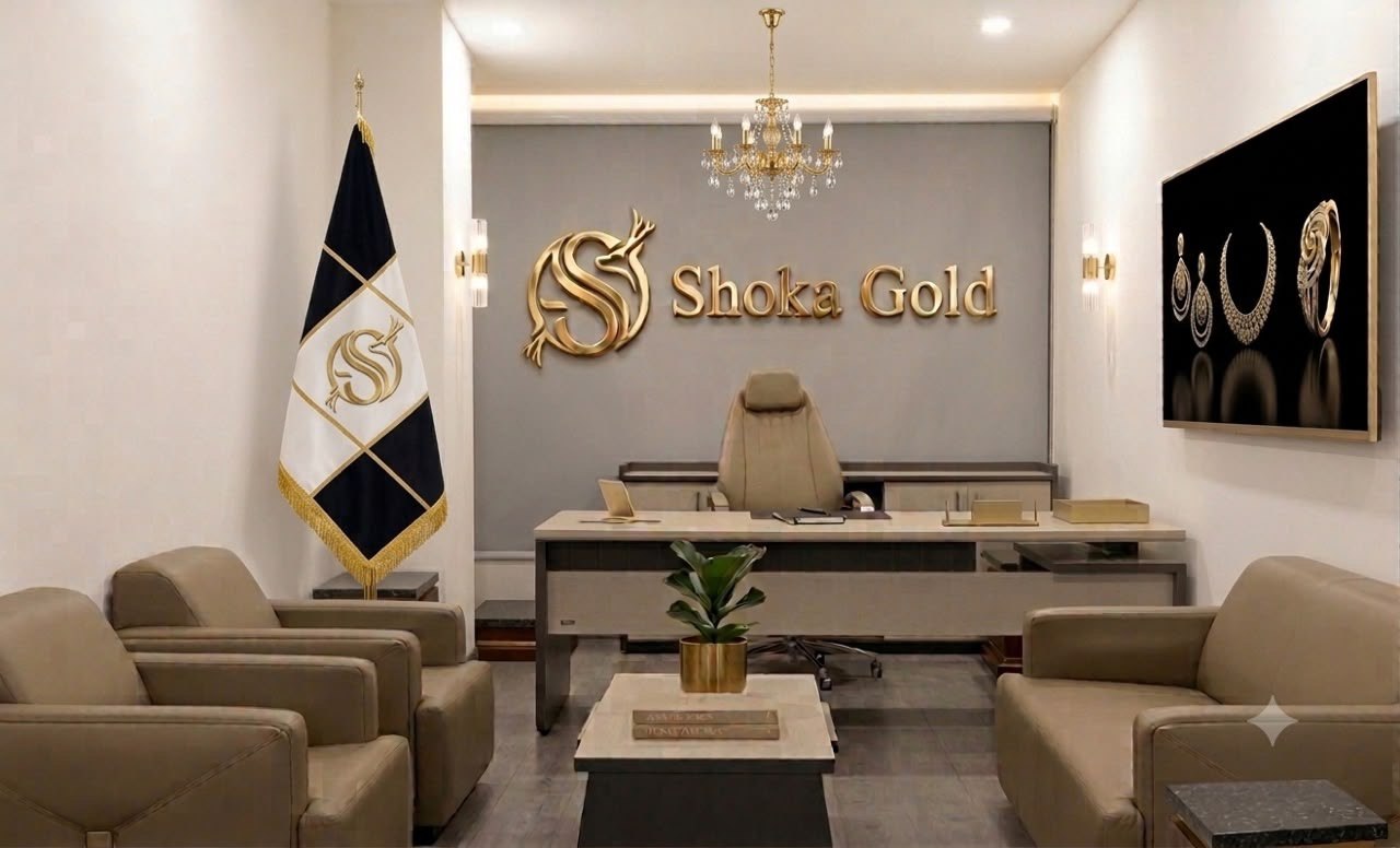 Shoka Gold office interior at New Dollar Market Building, Sulaymaniyah